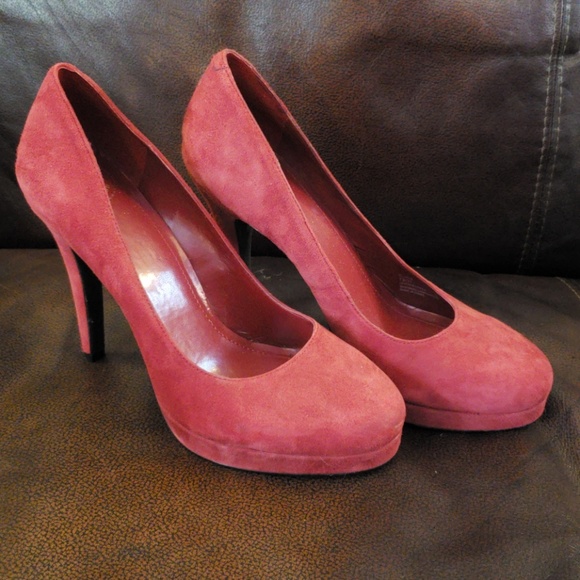 BCBGirls Shoes - BCBGirls Red Jalin Suede Pump Size 7